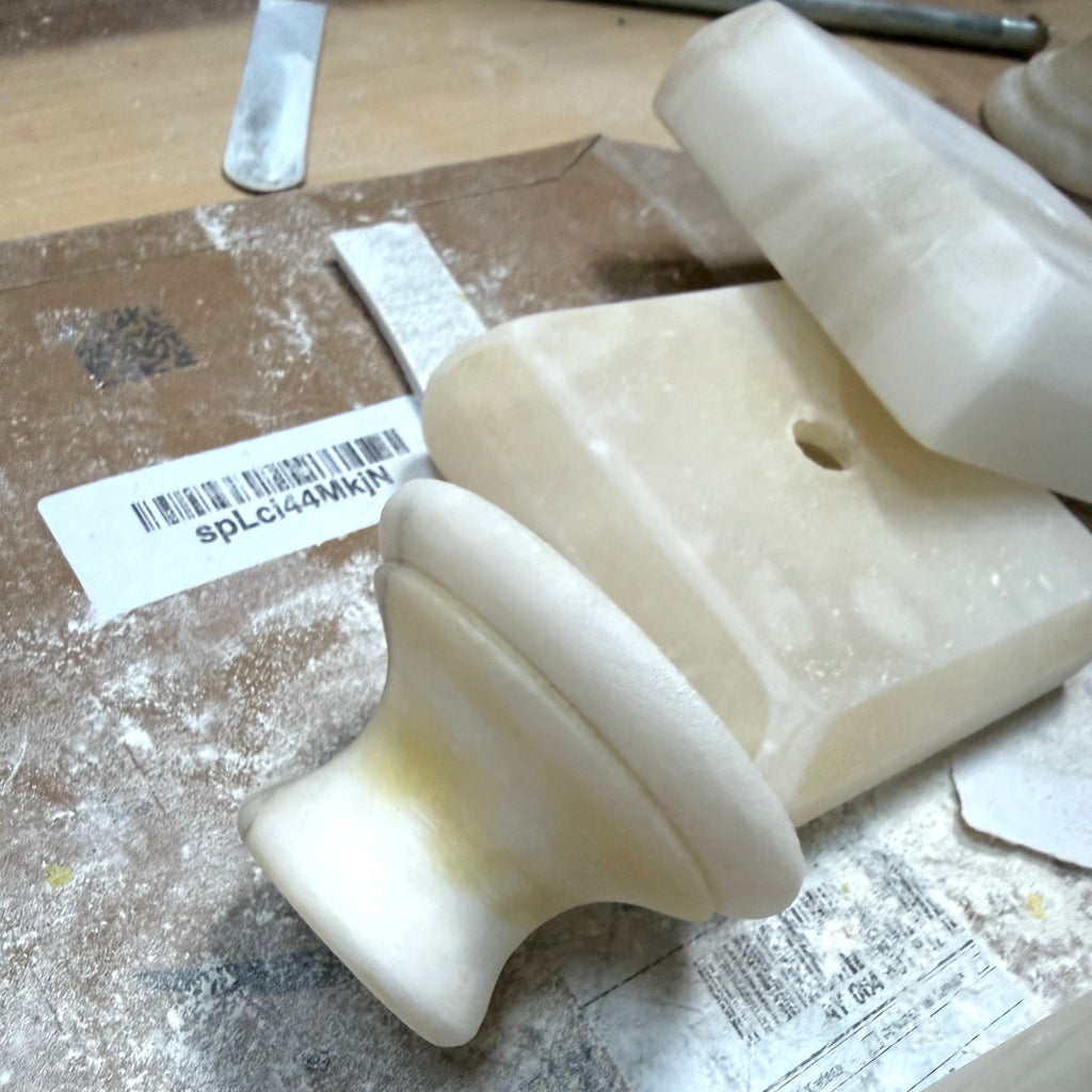 What I Learned Refurbishing Vintage Alabaster Lamps - The Quiet Edit