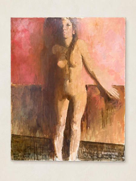 brian denington artwork nude female canvas
