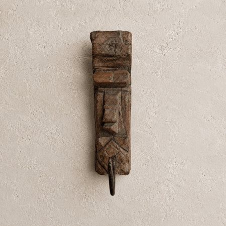Hand-Carved Wooden Hooks (Set of 2) - The Quiet Edit