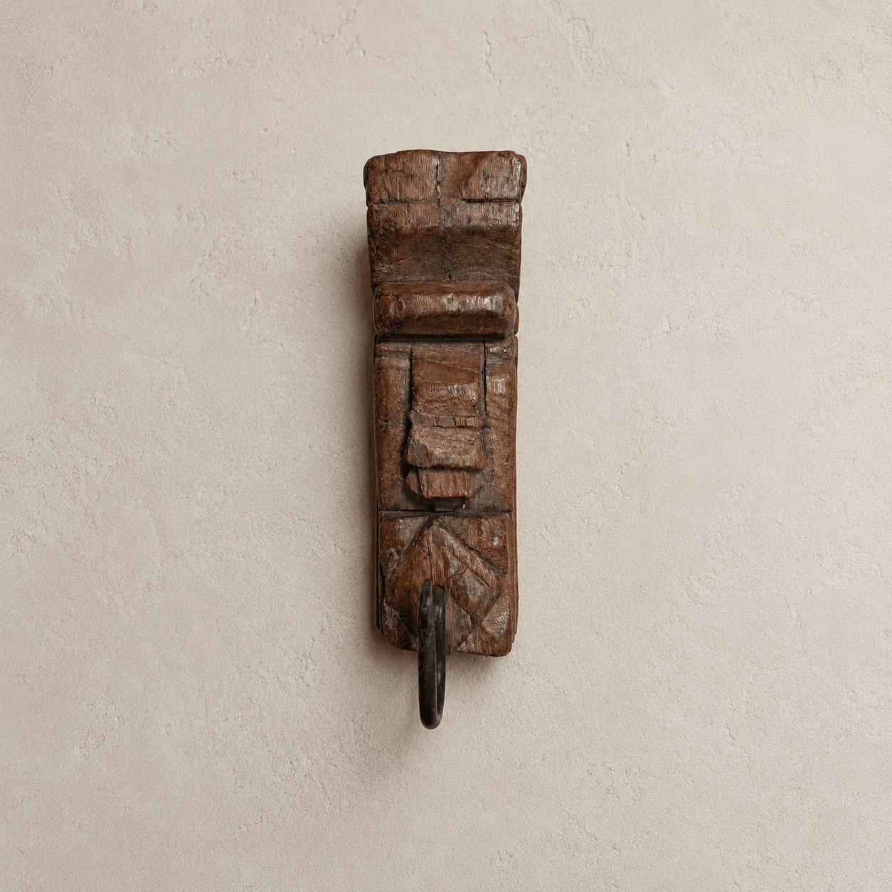 Hand-Carved Wooden Hooks (Set of 2) - The Quiet Edit