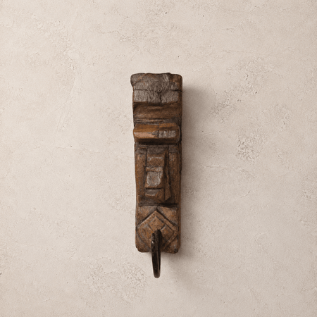 Hand-Carved Wooden Hooks (Set of 2) - The Quiet Edit