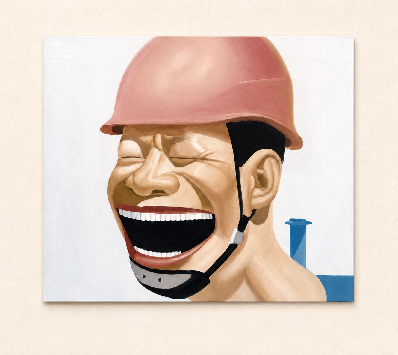 Man with hardhat and lots of teeth