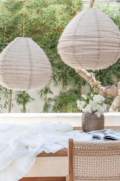 LÍN Tapered Linen Shade - The Quiet Edit