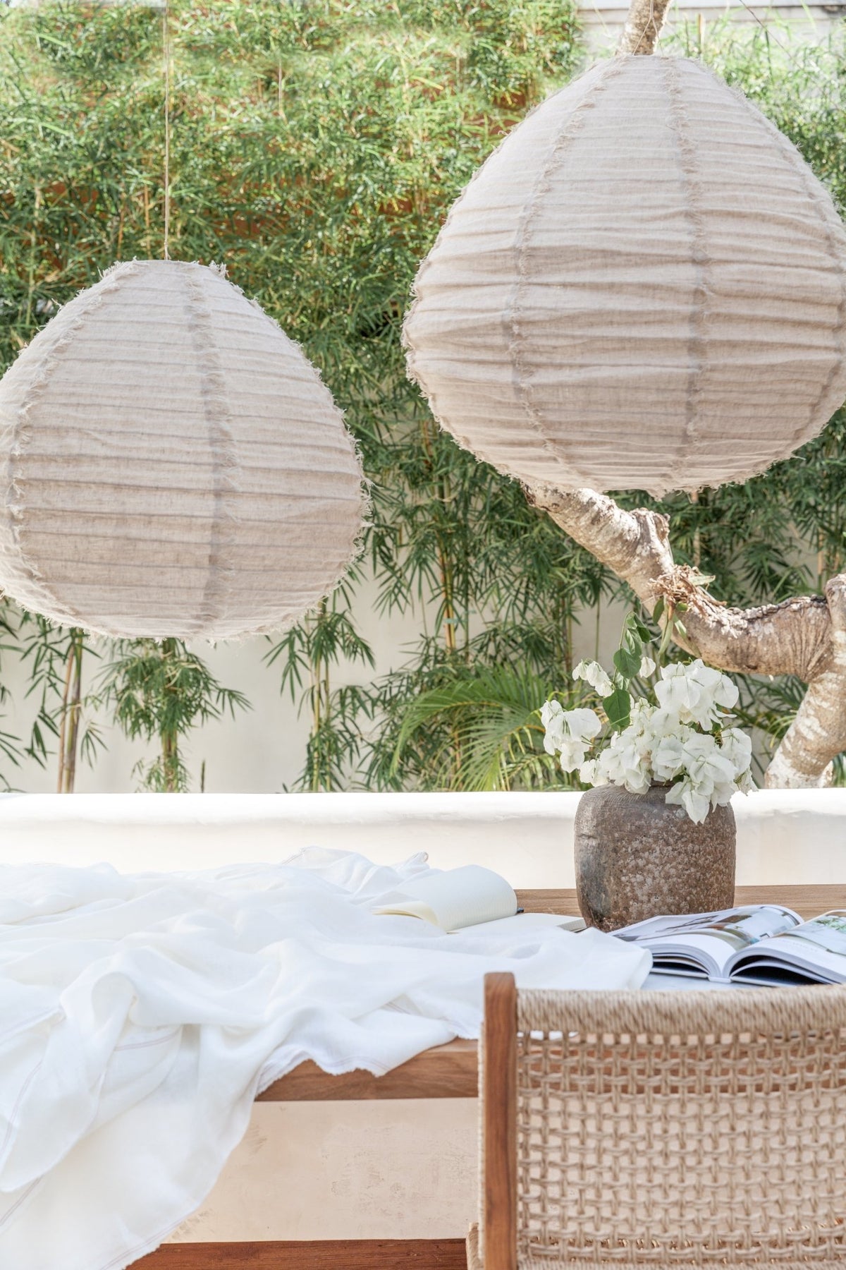 LÍN Tapered Linen Shade - The Quiet Edit