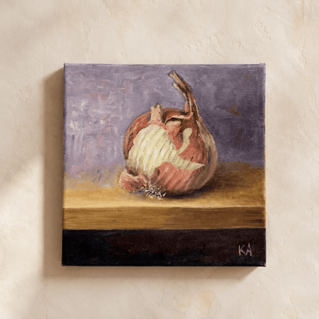 Onion Oil on Canvas - The Quiet Edit