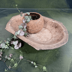 Rustic Carved Stone Platter - The Quiet Edit
