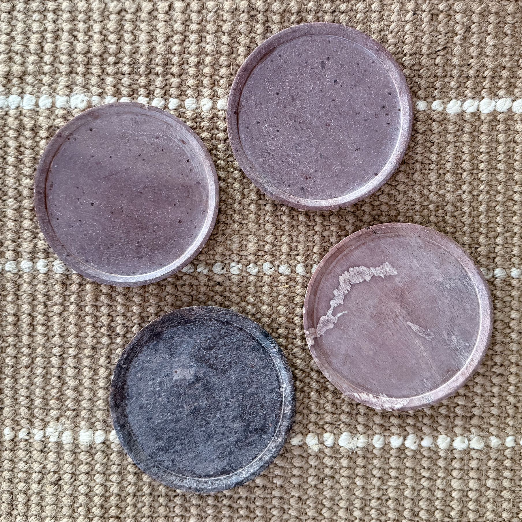 Natural Stone Coasters (Set of 4)