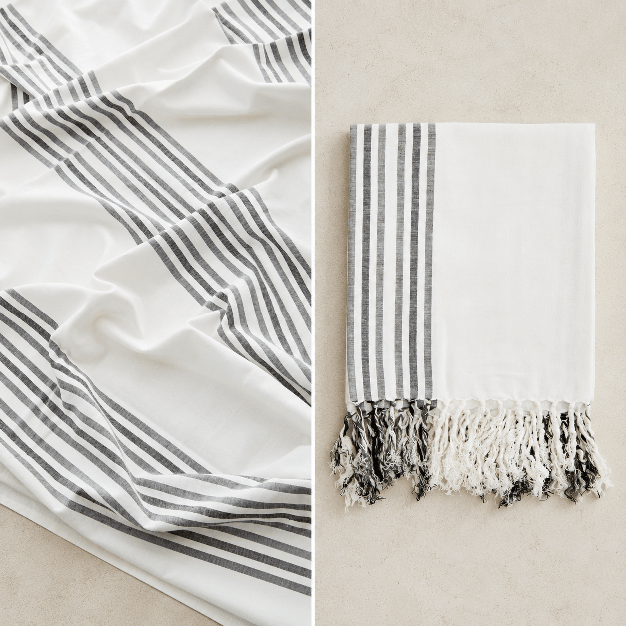Striped Hammam Towel - The Quiet Edit